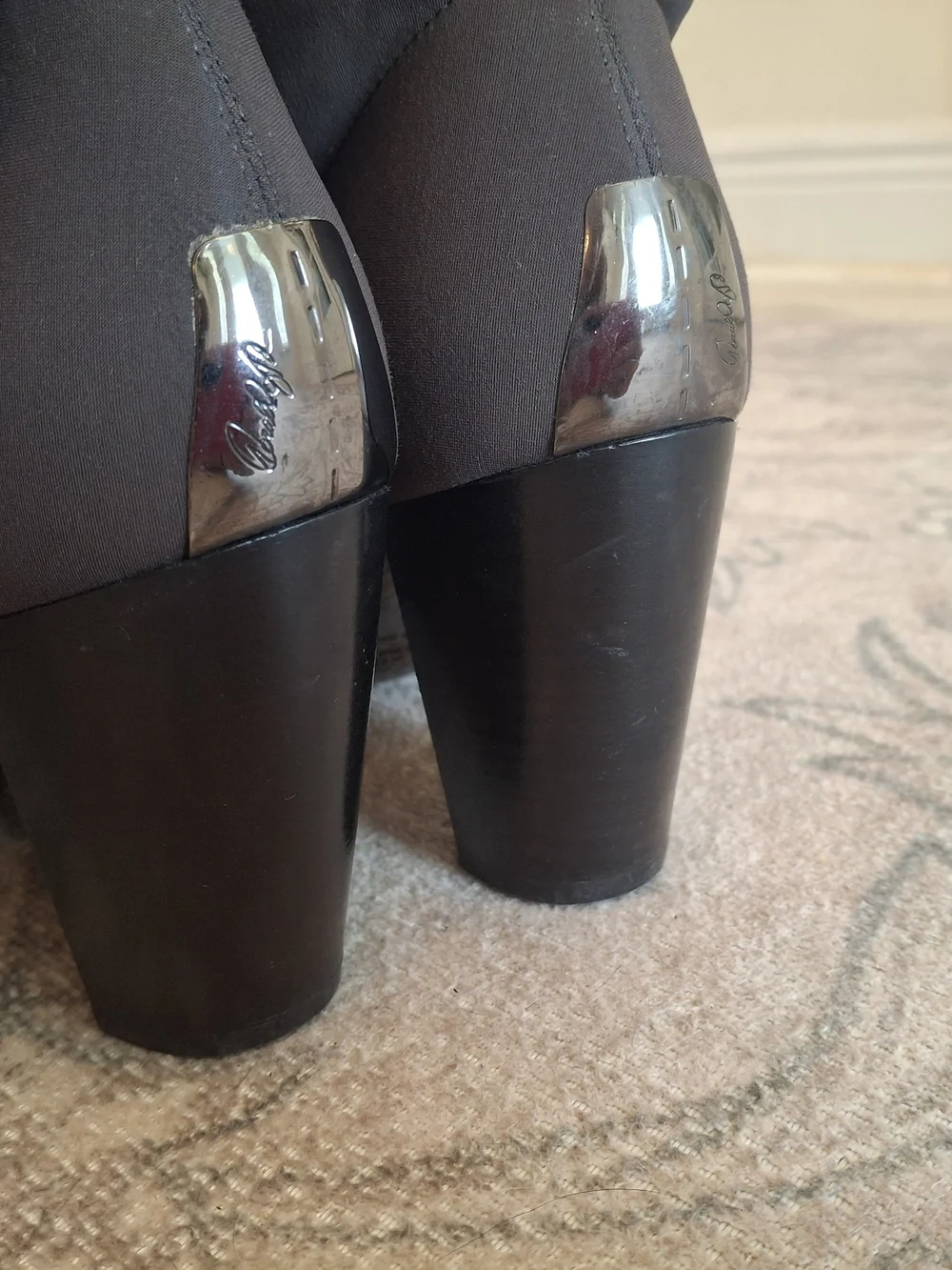 Donald J. Pliner Over-the-Knee Pull On Boots in Dark Brown